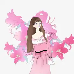 小清新手绘女生插画图片素材其他格式下载动漫人物大全
