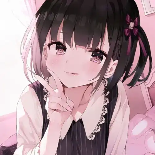 动漫女生头像我没兴趣参加大家的快餐式爱情