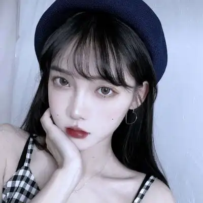 黑白真人头像高清女韩系