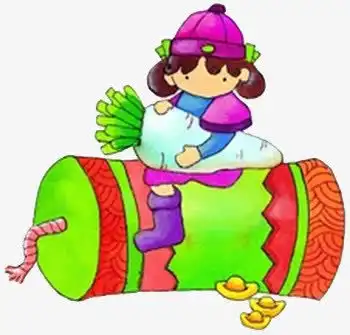 坐在鞭炮上的女孩高清素材设计图片免费下载页面网页平面电商创意素材png素材元宝素材