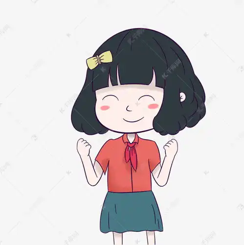 儿童节正能量的女孩手绘素材图片免费下载千库网