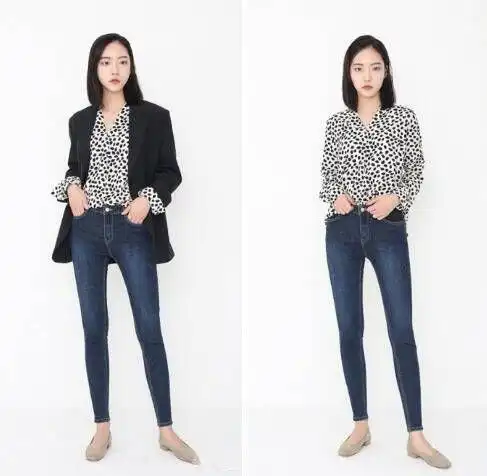 14套牛仔裤穿搭示范,非常的时候日常生活,不仅气质美腻还显瘦