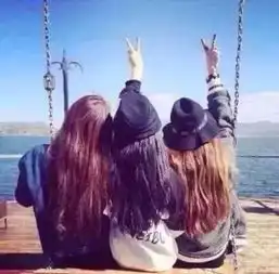 三人头像闺蜜背影真人