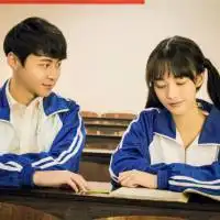 蓝色校服头像女生穿蓝色校服的青春女生头像