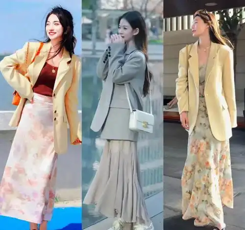 春日焕新,这3件上衣配裙子,40女生美出圈