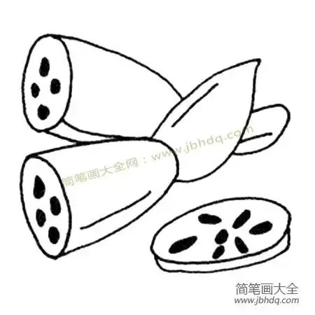 一组简单的蔬菜简笔画图片