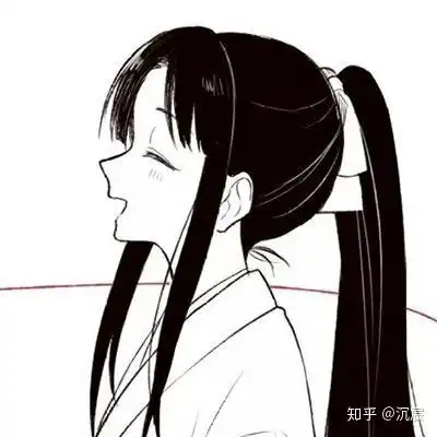 黑白漫画头像女闺蜜朦朦