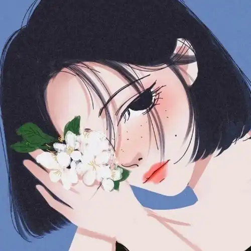 插画女头像系列