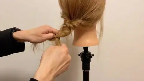 日系少女的侧边编发教程