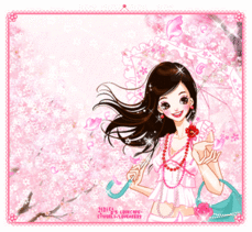 粉可爱少女专属闪图