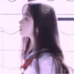 清纯美女qq微信头像侧颜长发女生头像
