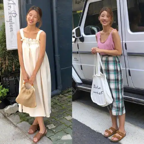 元气少女简约清爽的夏日搭配