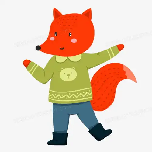 可爱冬天动物穿衣小狐狸免抠元素png图片素材免费下载冬天png20002000像素