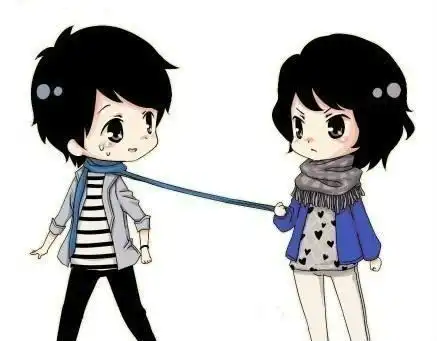 微信头像卡通手绘女男人