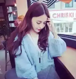 侧脸长发唯美头像女日韩