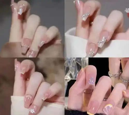思慕高级美学18款冰透水晶美甲,清新显白,ins风纯欲满满