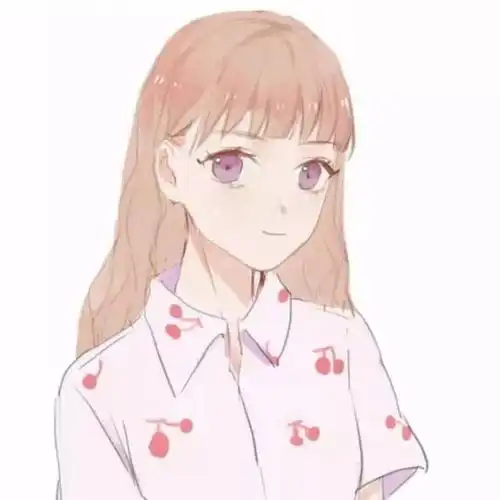 卡通红色头像女红瞳