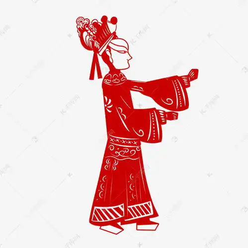 皮影戏剪纸人物素材图片免费下载千库网