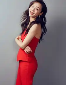 明星美女张静初知性优雅红衣造型写真