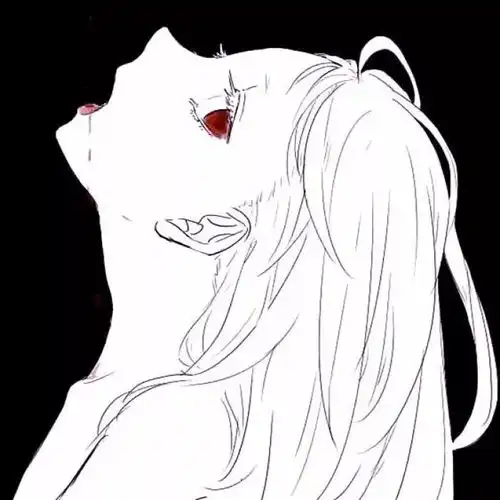 暗黑丧酷头像女情侣