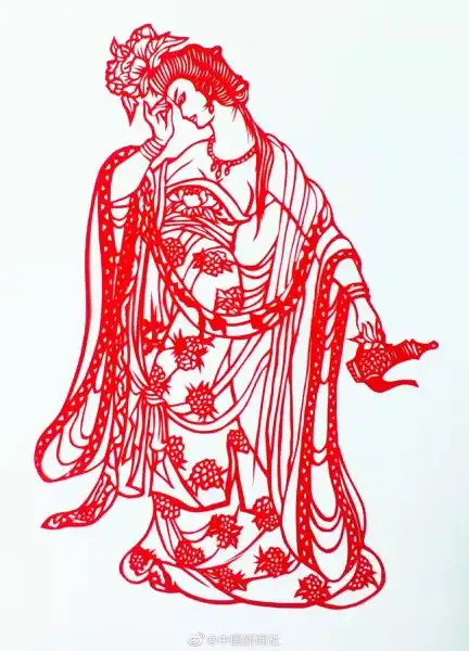 当剪纸遇上四大美女