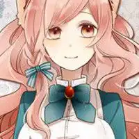 微信头像卡通手绘女蓝色