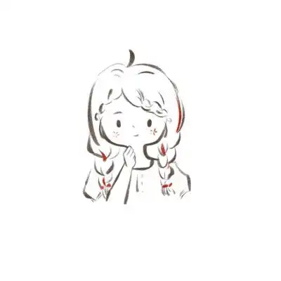 白底头像简约