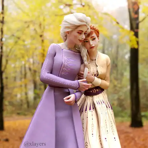 冰雪女王艾莎,真人都难以cos,3d建模才能实现100还原