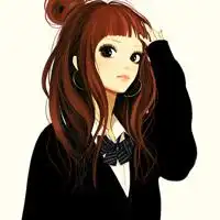 谁那有简单可爱的卡通头像最好是黑白的,也可如下图,但是是女生