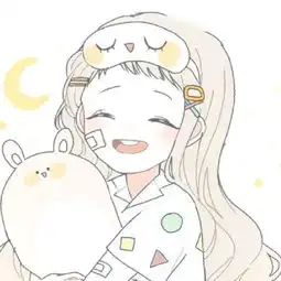自己喜欢的东西一定要全力以赴简约粉嫩可爱卡通女生头像