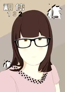 插画头像女生