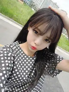 空气刘海女生头像