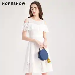 漏肩膀头像女生白裙