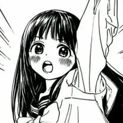 动漫头像黑白漫画风的可爱女头