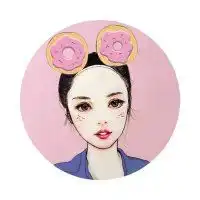 圆形动漫女头像你的名字我的姓氏