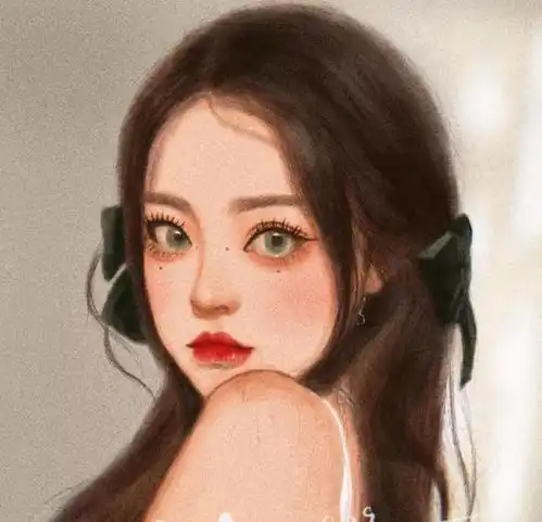 森女头像文艺范手绘肖像