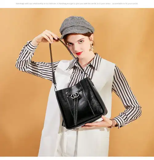 女包包新款时尚真皮女包欧美风范链条百搭手提单肩斜挎包msb福卡商城