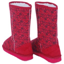 雪地靴碎花中筒女靴牛筋底百搭保暖雪地靴厂家清仓批发价格厂家图片