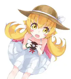 二次元少女头像真人插画
