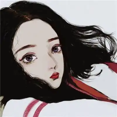 手绘黑白头像女泪点