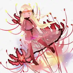 女孩儿彼岸花素材图片免费下载千库网