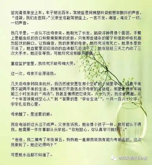高二女生作文孟婆汤新鲜出炉,被评为一等奖作文