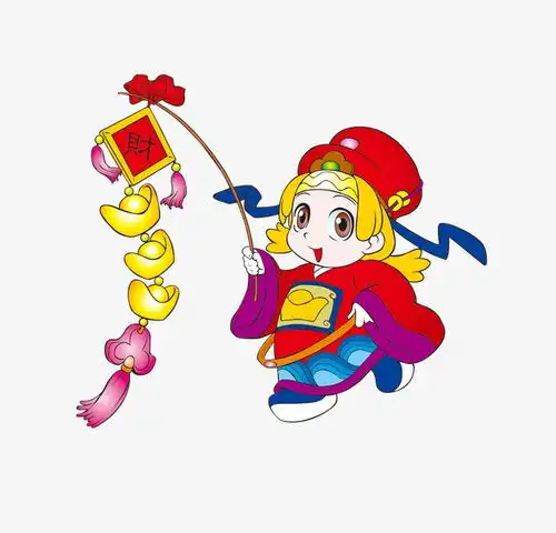可爱的女财神头像