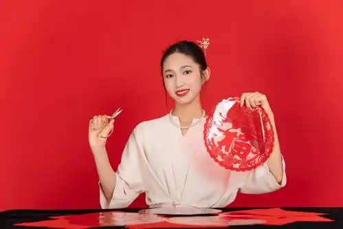 剪纸美女头像人物