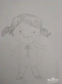 小女孩头像可爱简笔画熟