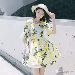 服装搭配印花裙穿衣搭配我只服周冬雨的菠萝裙