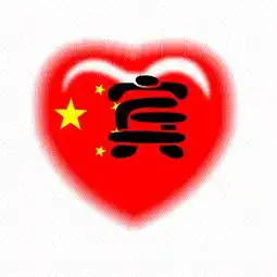 求带宾字的中国心头像