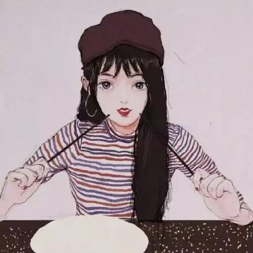 森女头像文艺范手绘时尚