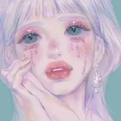 溺毙优质手绘动漫女头.月亮摇摇卡通动漫头像我要个性网