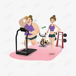 免抠卡通健身的女人素材图片免费下载高清png千库网图片编号9665561